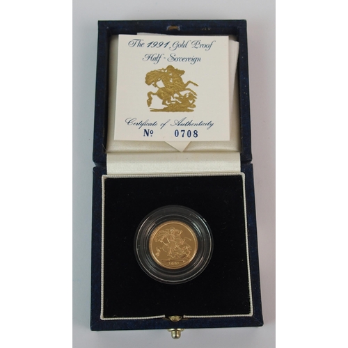 217 - Great Britain gold proof half sovereigns