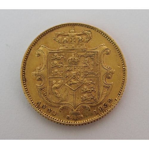 217A - 1832 William IIII gold sovereign