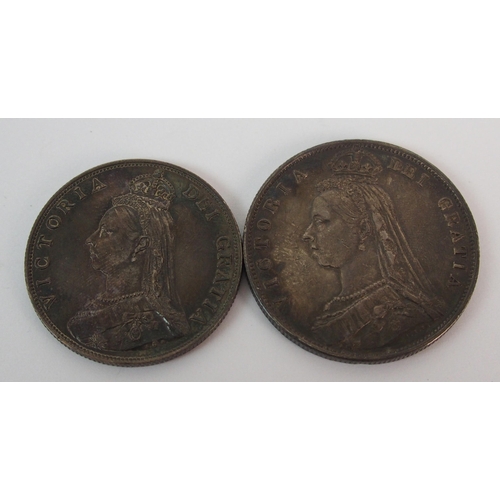 218 - An 1887 Queen Victoria specimen set Crown to 3d