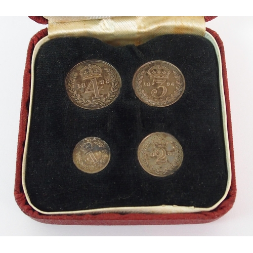 221 - 1896 Queen Victoria Maundy set