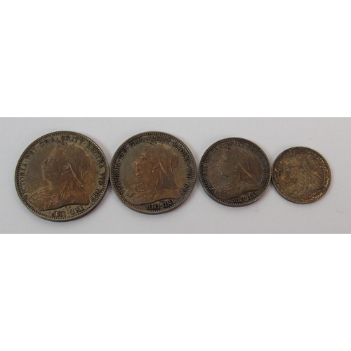 221 - 1896 Queen Victoria Maundy set