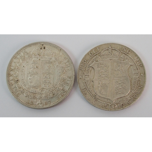 225 - 1887 Queen Victoria Half-Crown