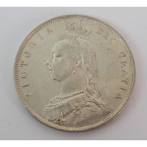 225 - 1887 Queen Victoria Half-Crown