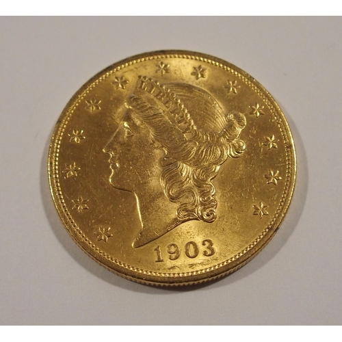 227 - 1903 USA Twenty Dollar gold coin