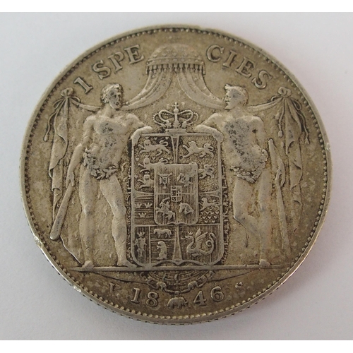 232 - Denmark 1846 silver speciedaler