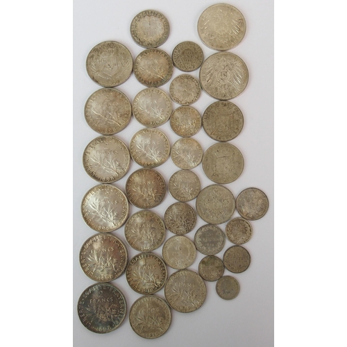 233 - Mixed lot of European 19th Century coinage  mostly uncirculated condition