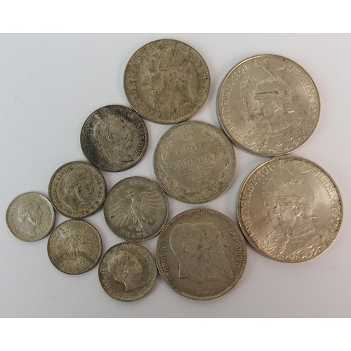 233 - Mixed lot of European 19th Century coinage  mostly uncirculated condition