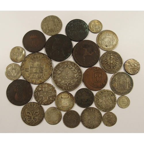 236 - A selection of foreign coins