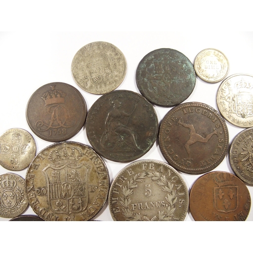 236 - A selection of foreign coins