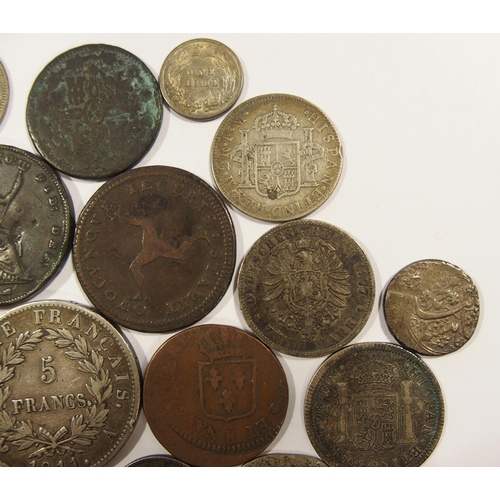 236 - A selection of foreign coins