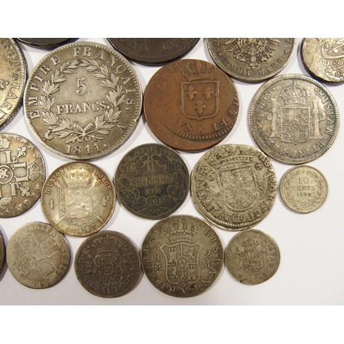 236 - A selection of foreign coins