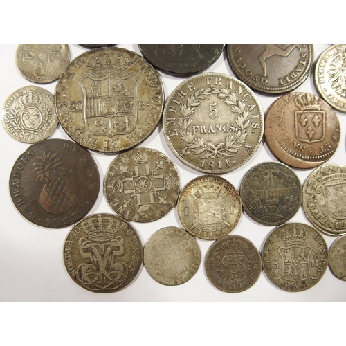 236 - A selection of foreign coins