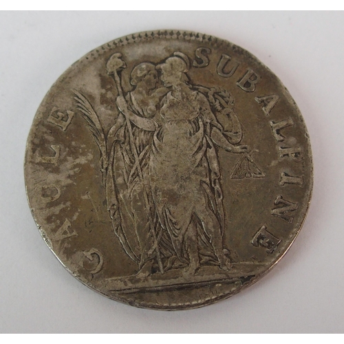 237 - Italian States Naples 1859 silver 120 grana