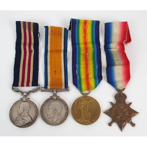 254 - A WWI military medal group of four