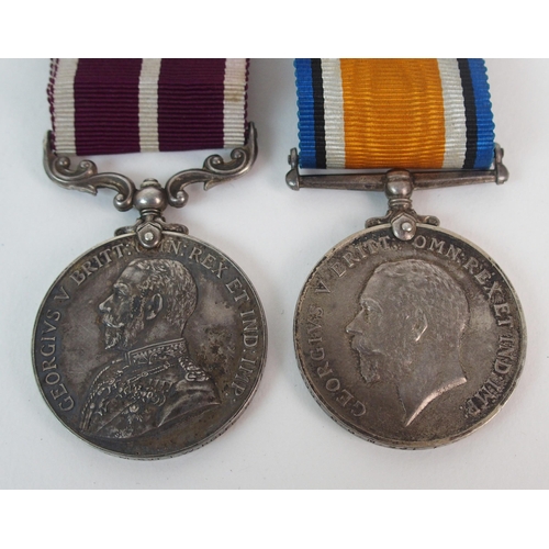 272 - A George V War medal and Meritorious Service medal