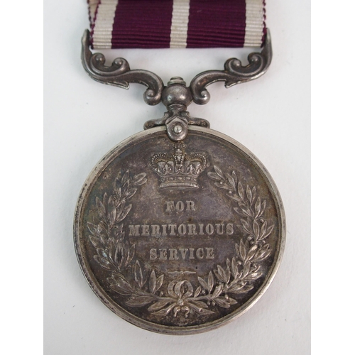 272 - A George V War medal and Meritorious Service medal