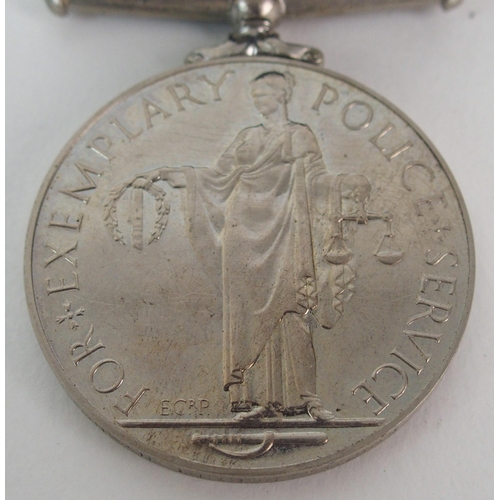 274 - An Elizabeth II Exemplary Police Service medal