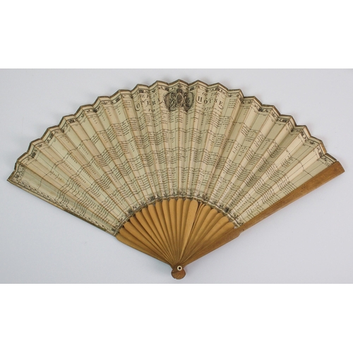 281 - A wood and paper fan