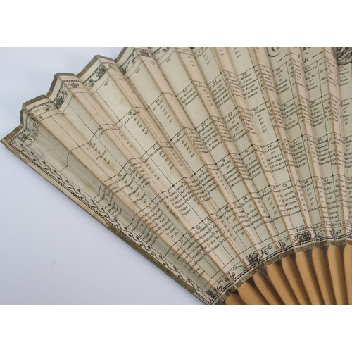 281 - A wood and paper fan