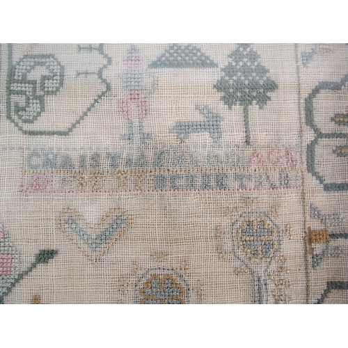 283 - An early 19th Century sampler by Christian Herd