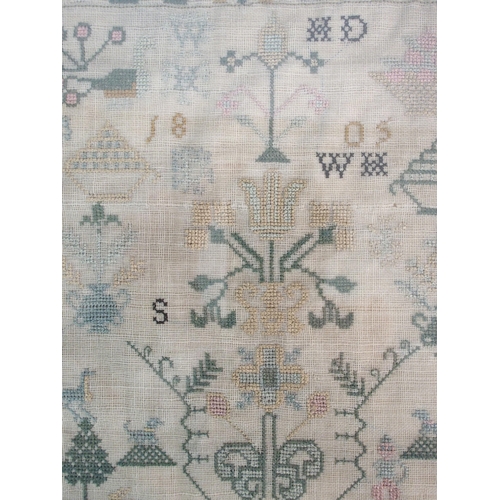 283 - An early 19th Century sampler by Christian Herd