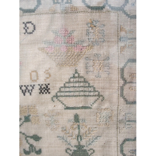 283 - An early 19th Century sampler by Christian Herd