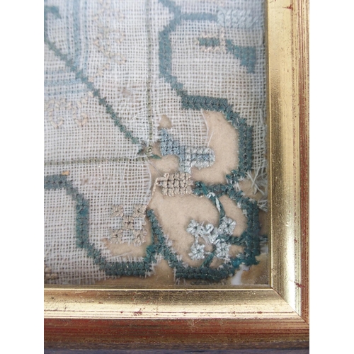 283 - An early 19th Century sampler by Christian Herd