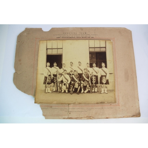 284 - A sepia-toned photograph of the 2nd Battalion Argyll and Sutherland Highlanders