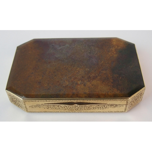 286 - An early 19th Century moss agate card box