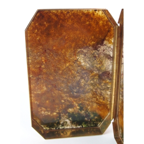 286 - An early 19th Century moss agate card box