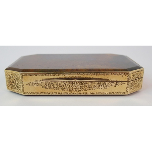 286 - An early 19th Century moss agate card box