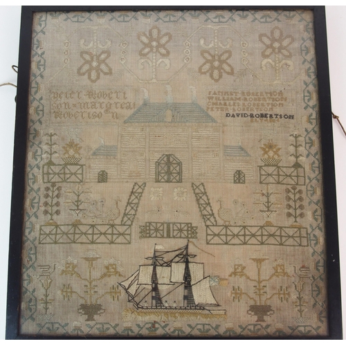 287 - A framed early 19th Century sampler