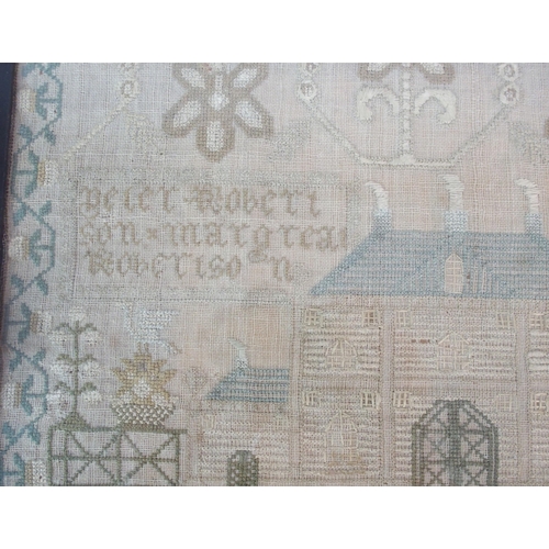 287 - A framed early 19th Century sampler