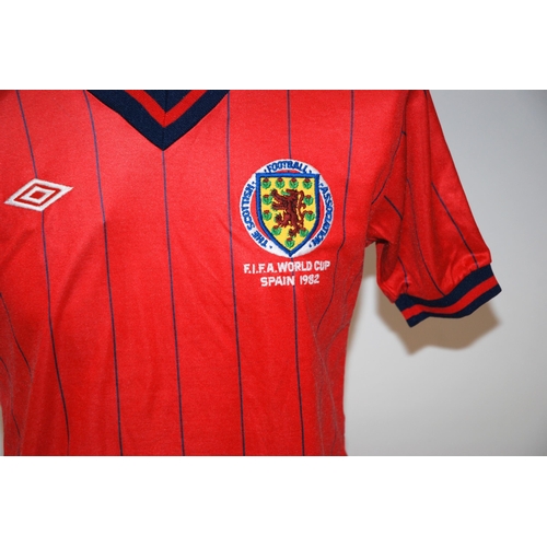 332 - A red Scotland International short-sleeved shirt