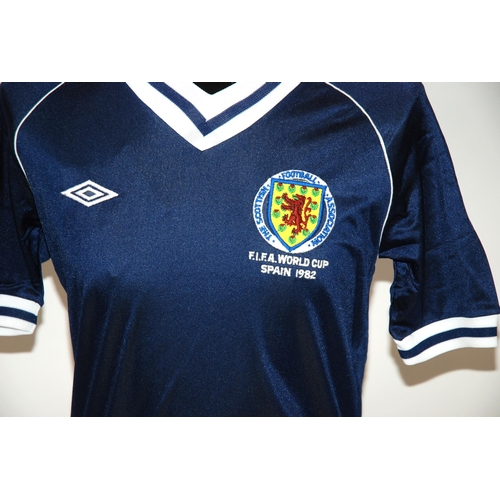 333 - A blue Scotland International short-sleeved shirt