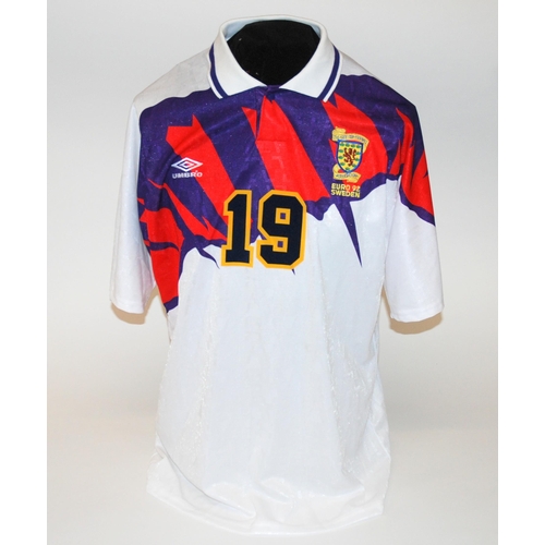 334 - A white Scotland International short-sleeved shirt