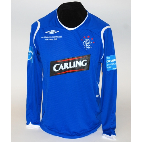 339 - A blue Rangers 2009 CIS Cup Final shirt