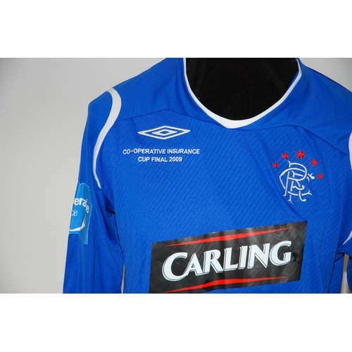 339 - A blue Rangers 2009 CIS Cup Final shirt