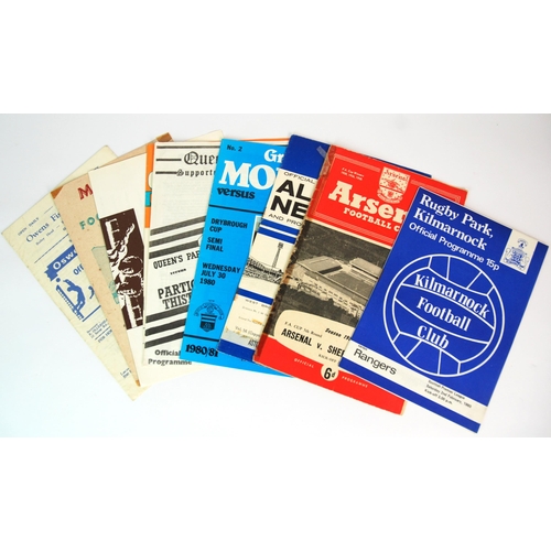 343 - A collection of football match programmes from 1960s onwards