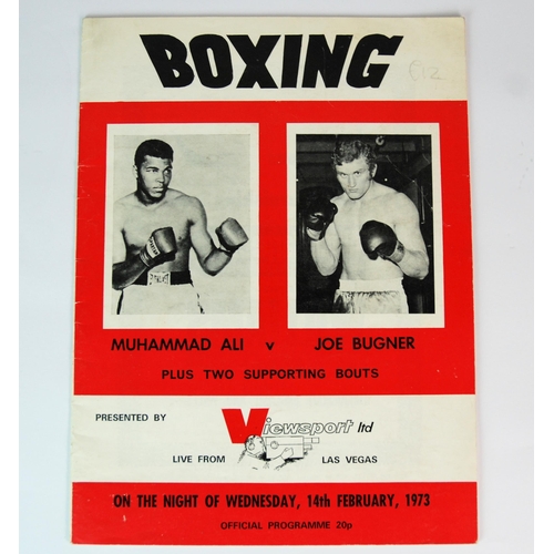 347 - A Muhammad Ali v. Joe Bugner  Viewsport programme  14/2/73