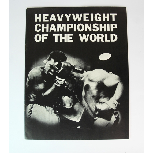 350 - A rare Muhammad Ali v. Sonny Liston  fight programme  25/5/65