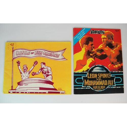 353 - A Muhammad Ali v. Leon Spinks fight programme  15/9/78