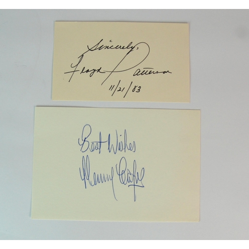 354 - A Henry Cooper autograph on card