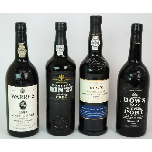 394 - Four various bottles of Port