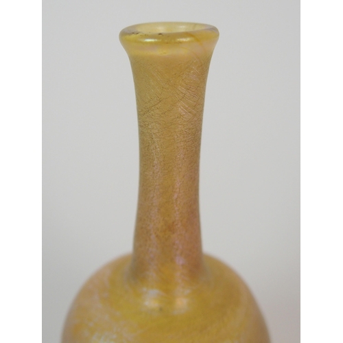 409 - A Tiffany Favrile miniature glass vase