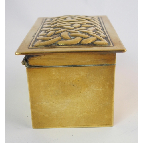 415 - An Alexander Ritchie Celtic revival brass box