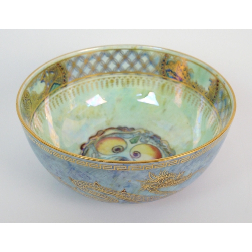 425 - A Wedgwood lustre dragon bowl designed by Daisy Makeig Jones Z4829