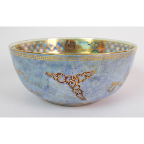 425 - A Wedgwood lustre dragon bowl designed by Daisy Makeig Jones Z4829