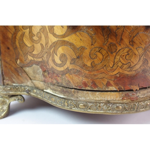 432 - A Louis XV style parquetry oval shaped planter