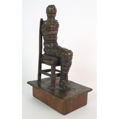 436 - DENNIS SHIELDS (British b.1947) 'Audience' bronze sculpture